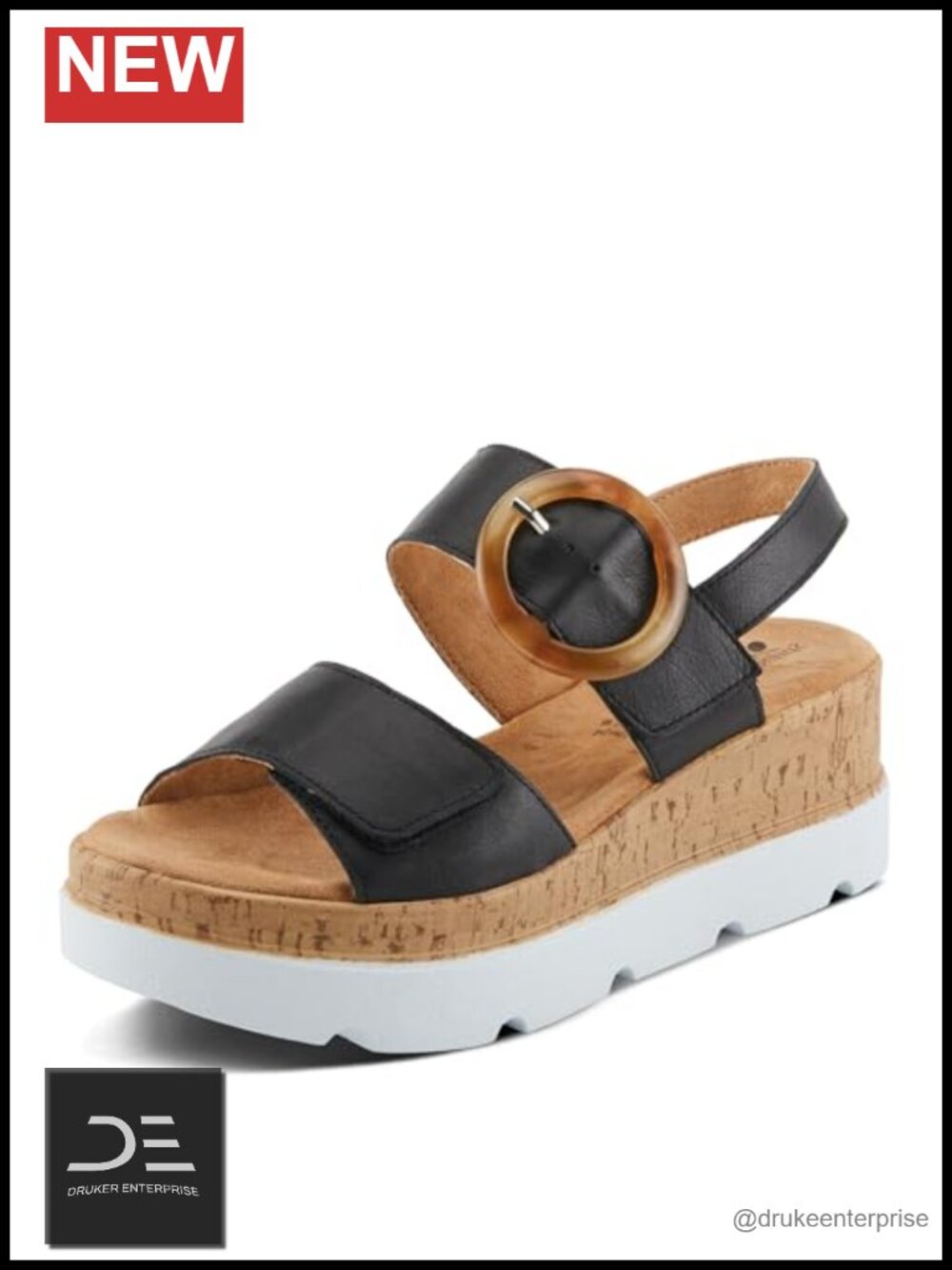 Spring Step Abarah Women's Platform Sandals with Memory Foam Insole, Suede